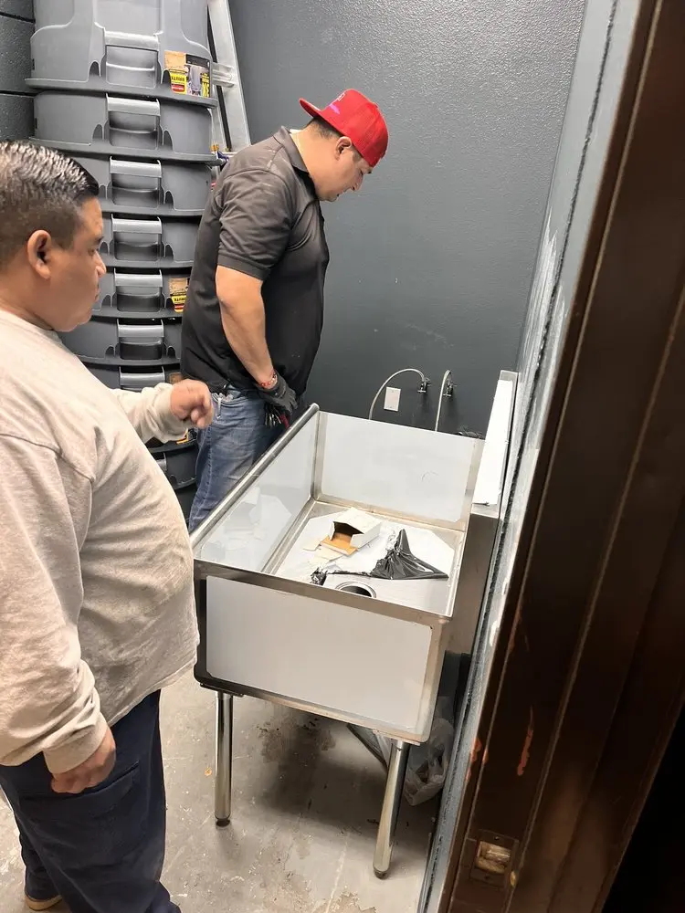Commercial plumbing and sink installation in Montclair